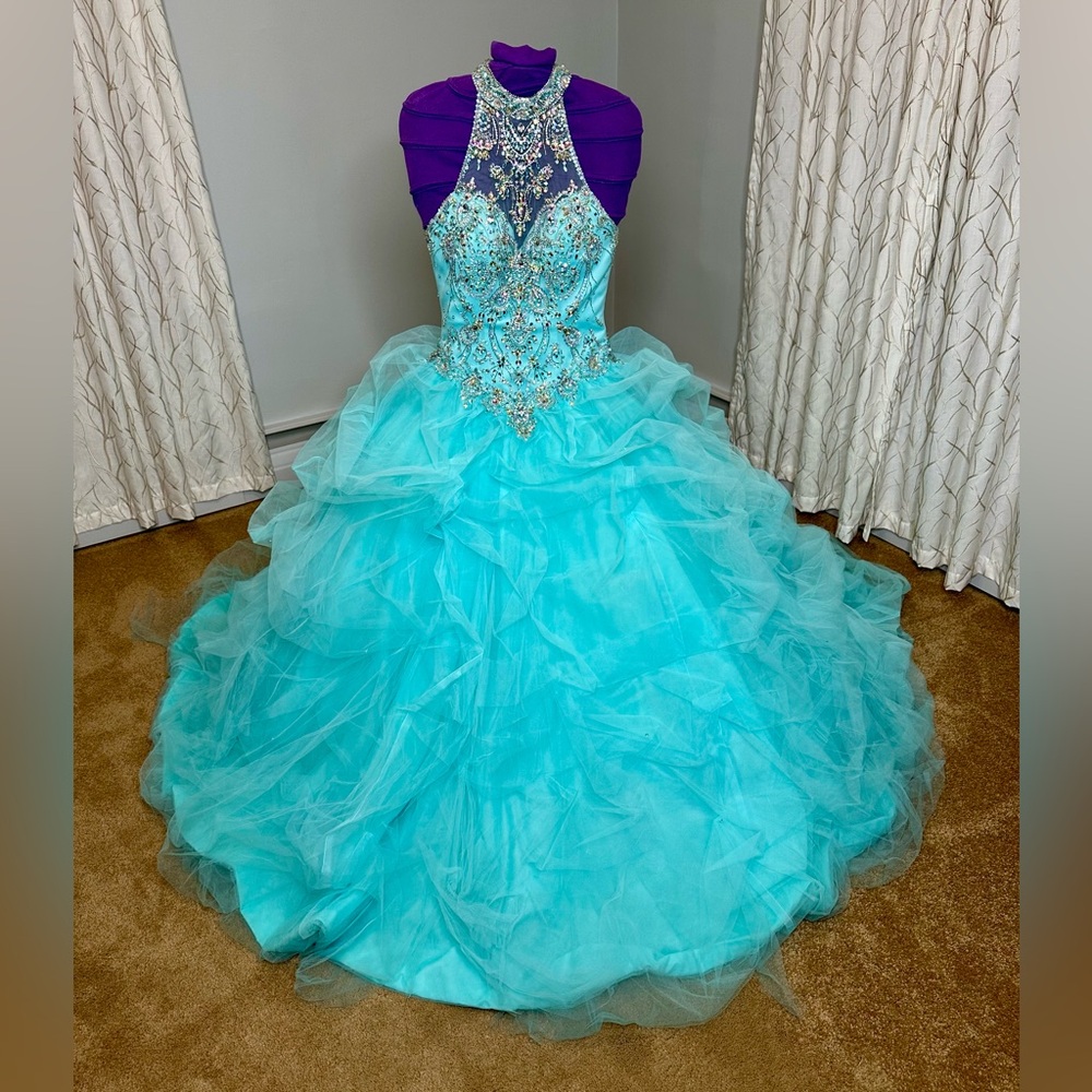 Quinceañera Ball Gown with Beaded Bodice